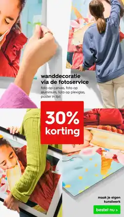 HEMA Wanddecoratie via de fotoservice aanbieding