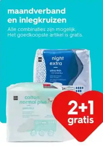 HEMA Maandverband en inlegkruizen aanbieding