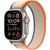 Bol.com Apple Watch Ultra 2 - GPS + Cellular - 49mm - Titanium Case with Orange/Beige Trail Loop - S/M aanbieding