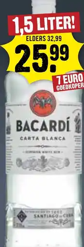 Dirck 3 Bacardí carta blanca aanbieding