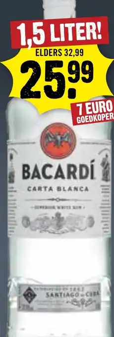 Dirck 3 Bacardí carta blanca aanbieding