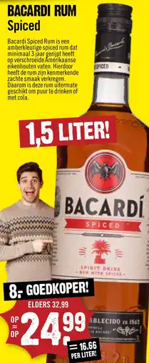 Dirck 3 Bacardi Rum Spiced aanbieding