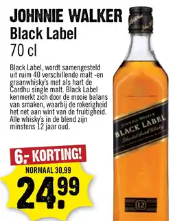 Dirck 3 Johnnie Walker Black Label aanbieding