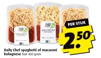 Boni Daily Chef spaghetti of macaroni bolognese bak 450 gram aanbieding