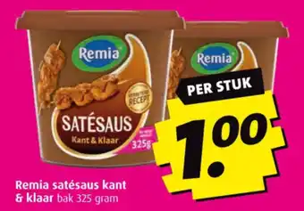 Boni Remia satésaus kant & klaar bak 325 gram aanbieding