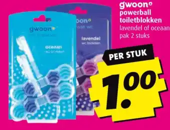 Boni gwoono powerball toiletblokken aanbieding