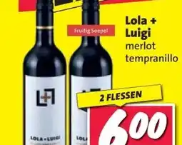 Nettorama Lola + Luigi merlot tempranillo aanbieding