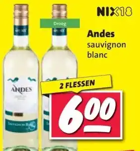 Nettorama Andes sauvignon blanc aanbieding