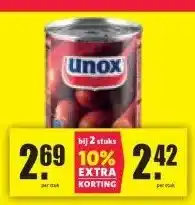 Nettorama UNOX KNAKWORST aanbieding