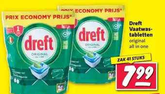 Nettorama Dreft Vaatwas- tabletten original all in one aanbieding