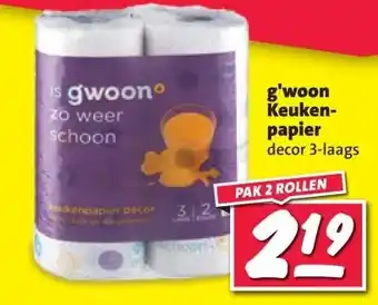 Nettorama g'woon Keuken- papier decor 3-laags aanbieding