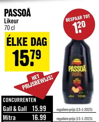 Dirck 3 Passoã Likeur aanbieding