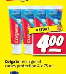 Nettorama Colgate fresh gel of caries protection aanbieding