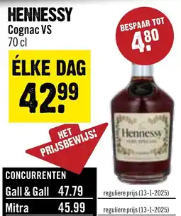 Dirck 3 Hennessy Cognac VS aanbieding