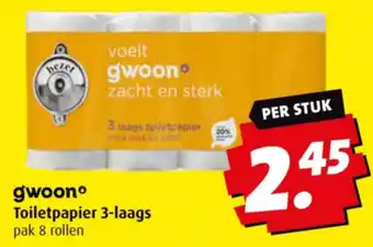 Boni Toiletpapier 3-laags aanbieding