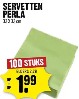 Dirck 3 Servetten Perla aanbieding