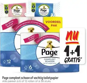 Jumbo Page compleet schoon of vochtig toiletpapier aanbieding