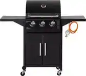 Bol.com Outsunny Gasgrill mit Rädern 846-103V91 aanbieding