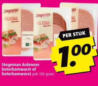 Boni Stegeman Ardenner boterhamworst of boterhamworst pak 150 gram aanbieding