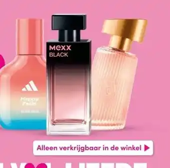 DA Adidas, Bruno Banani, Bourjois, David Beckham, Gabriela Sabatini, Mexx Geuren tot 50 ml aanbieding