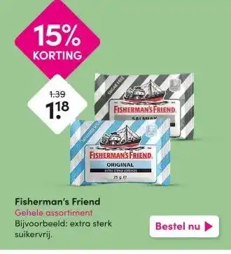 DA Fisherman's Friend Gehele assortiment aanbieding