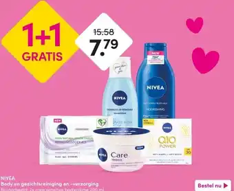 DA NIVEA Body en gezichtsreiniging en -verzorging aanbieding