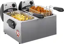 Bol.com FRITEL Friteuse FR 1355 Duo - Dubbele Frituurpan / Frituurtoestel - Familiefeest - 2x3L- 2x 2200W aanbieding