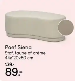 Leen Bakker Poef Siena aanbieding