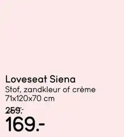 Leen Bakker Loveseat Siena aanbieding