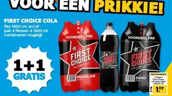 Boon`s Markt FIRST CHOICE COLA aanbieding