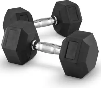 Bol.com MD Sport | Hexagon | Dumbbell set 25KG - Set van 2 stuks aanbieding