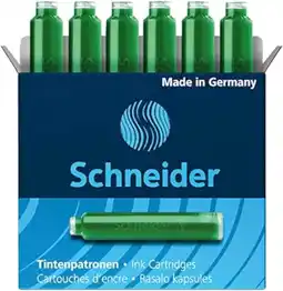 Amazon Schneider 6604 inktcartridge, groen, pak van 6 aanbieding