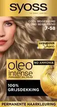 Bol.com Syoss Oleo Intense 7-58 Cool Beige Blond Haarverf aanbieding