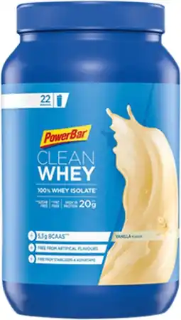 Bol.com PowerBar Clean Whey Jar - 100% Whey Isolate Shake - Vanille - Eiwitshake / Proteine shake - 570 g aanbieding