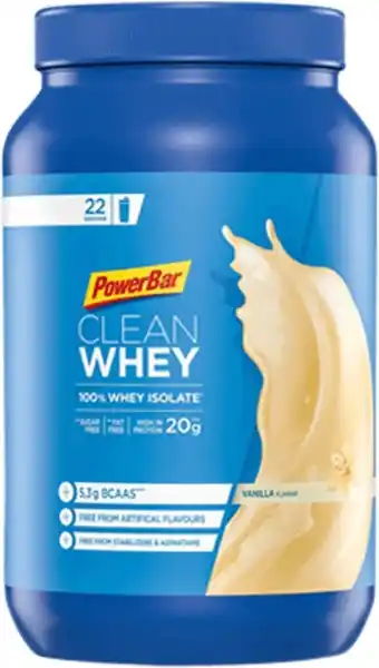 Bol.com PowerBar Clean Whey Jar - 100% Whey Isolate Shake - Vanille - Eiwitshake / Proteine shake - 570 g aanbieding