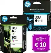 Bol.com HP 303 - Inktcartridge kleur & 2x zwart (3-pack) + Instant Ink tegoed aanbieding