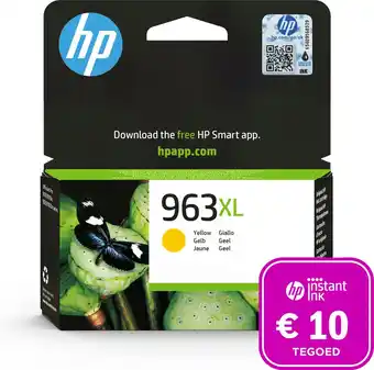 Bol.com HP 963XL Inktcartridge geel + Instant Ink tegoed aanbieding