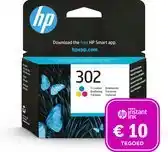 Bol.com HP 302 - Inktcartridge kleur + Instant Ink tegoed aanbieding