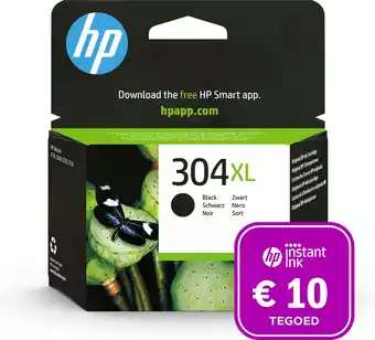 Bol.com HP 304XL - Inktcartridge zwart + Instant Ink tegoed aanbieding