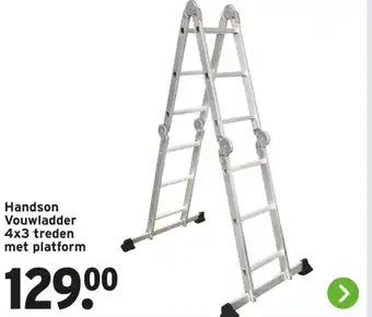 GAMMA Handson Vouwladder 4x3 treden met platform aanbieding