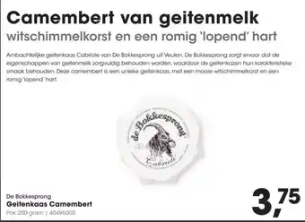 HANOS De Bokkesprong Geitenkaas Camembert aanbieding