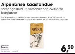 HANOS Alpenbrise Fondue aanbieding