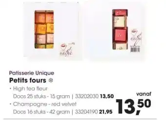 HANOS Patisserie Unique Petits fours aanbieding