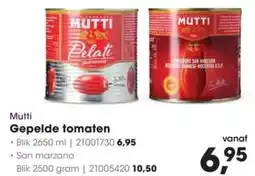 HANOS Mutti Gepelde tomaten aanbieding