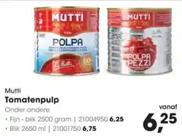 HANOS Mutti Tomatenpulp aanbieding