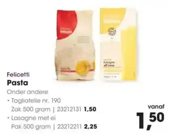 HANOS Felicetti Pasta aanbieding