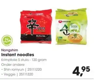 HANOS Nongshim Instant noodles aanbieding