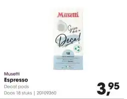 HANOS Musetti Espresso aanbieding