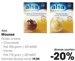 HANOS Alsa Mousse aanbieding