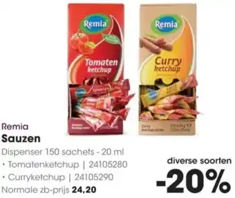 HANOS Remia Sauzen aanbieding